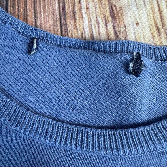 Ralph Lauren Sport Womens Size L?? X Large?? Blue Lightweight Sweater Top - Picture 7 of 9